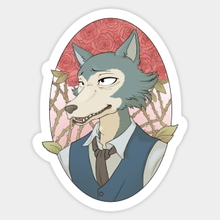 Gentle Wolf Sticker